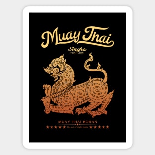 Muay Thai Tattoo Singha The Lion Magnet